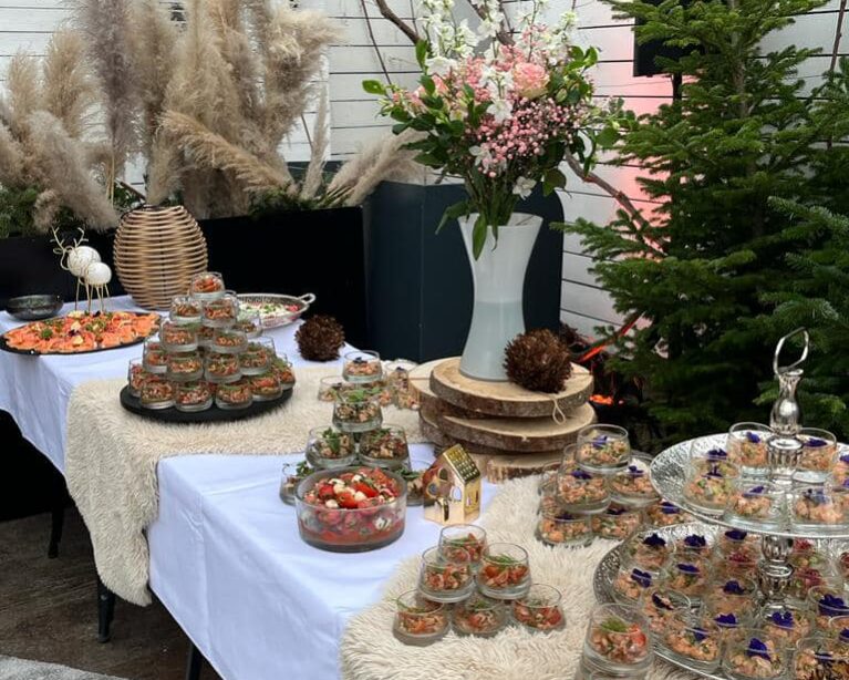 le buffet du dimanche du Restaurant ephemere les serres d'hiver à Namur
