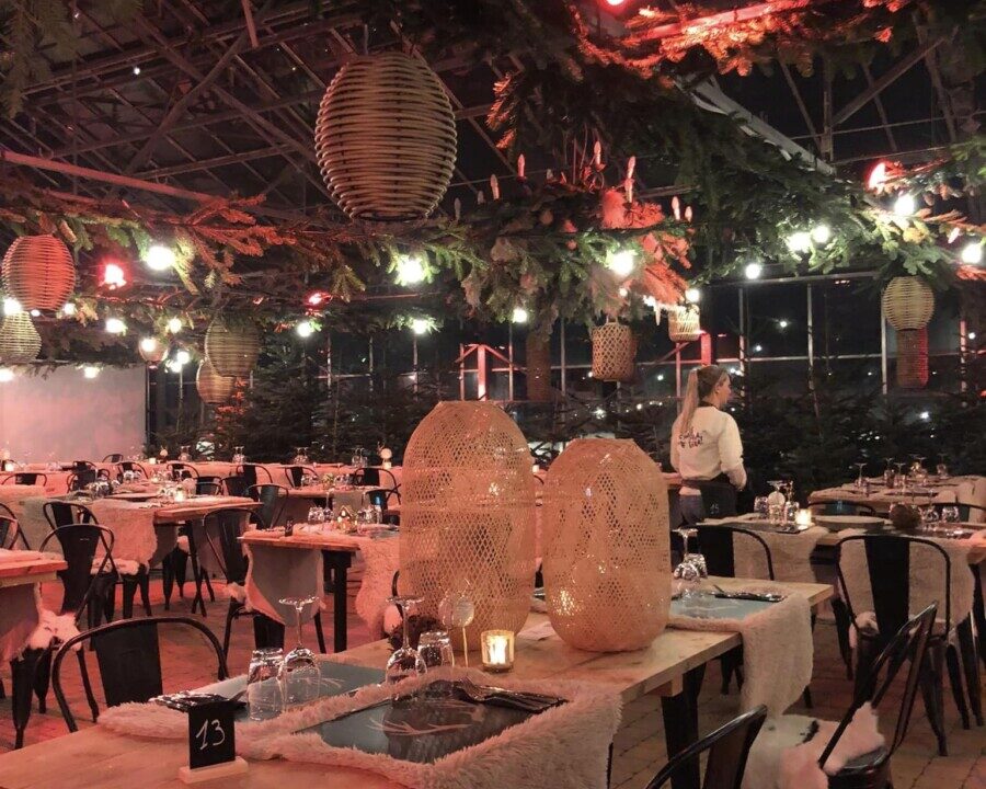 La salle Restaurant ephemere les serres d'hiver à Namur